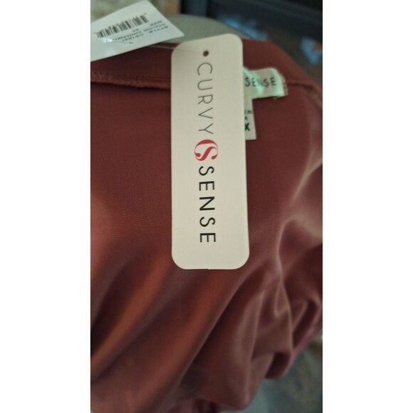 CURVY SENSE NWT Rose Velvet‎ Zip Hoodie 3X NEW - Picture 7 of 7